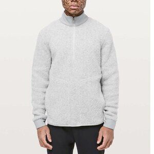 Lululemon Men's Tundra Trek 1/2 Zip Pullover Sweater Sherpa Fleece Size Medium